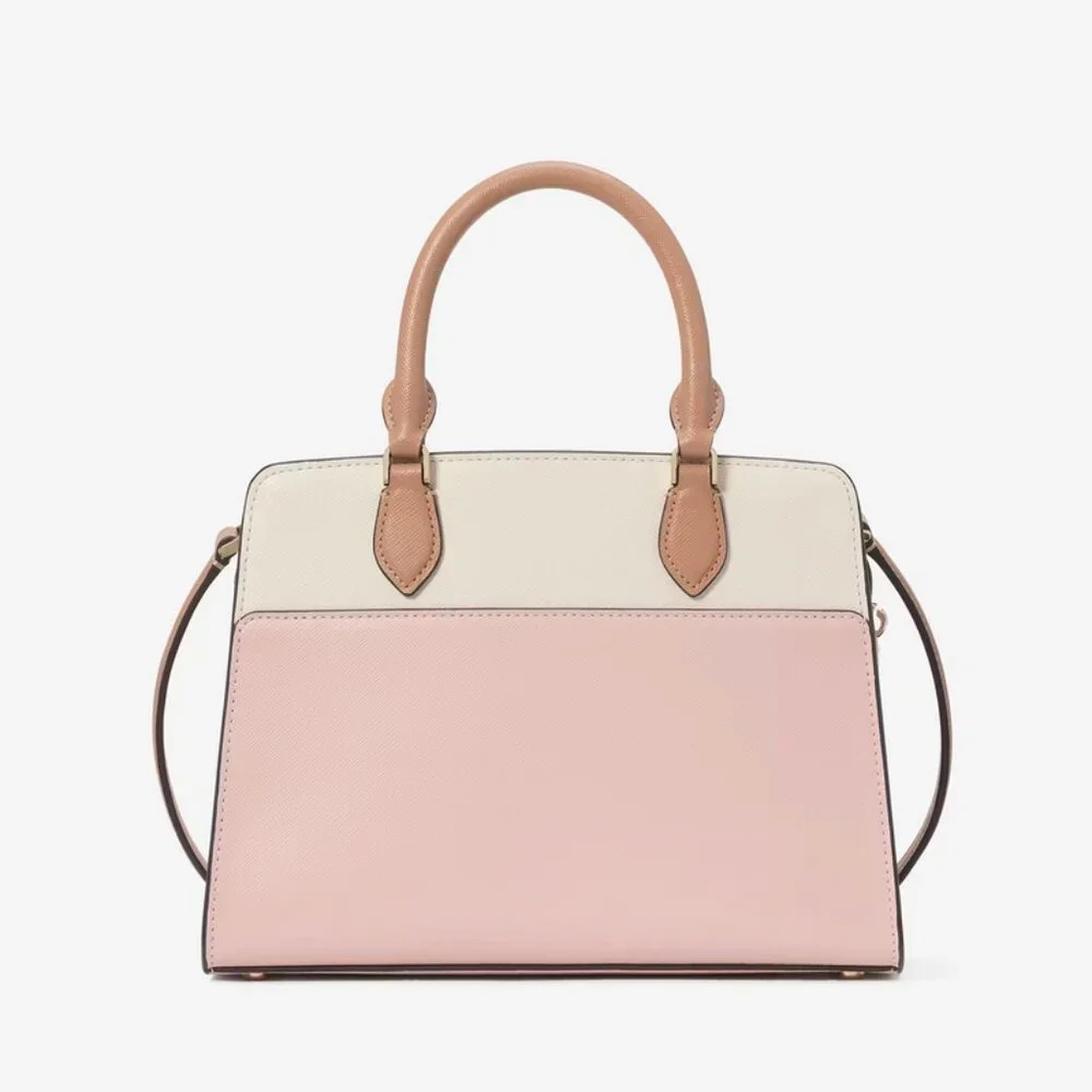 Kate Spade New York Madison Small Satchel Top Handle Crossbody - Rose Smoke - Picture 5 of 6